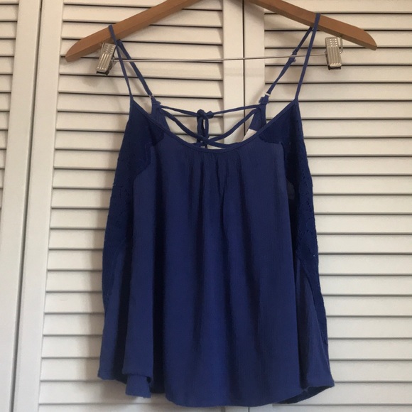 Blue Crop Top by MINE - Picture 2 of 7